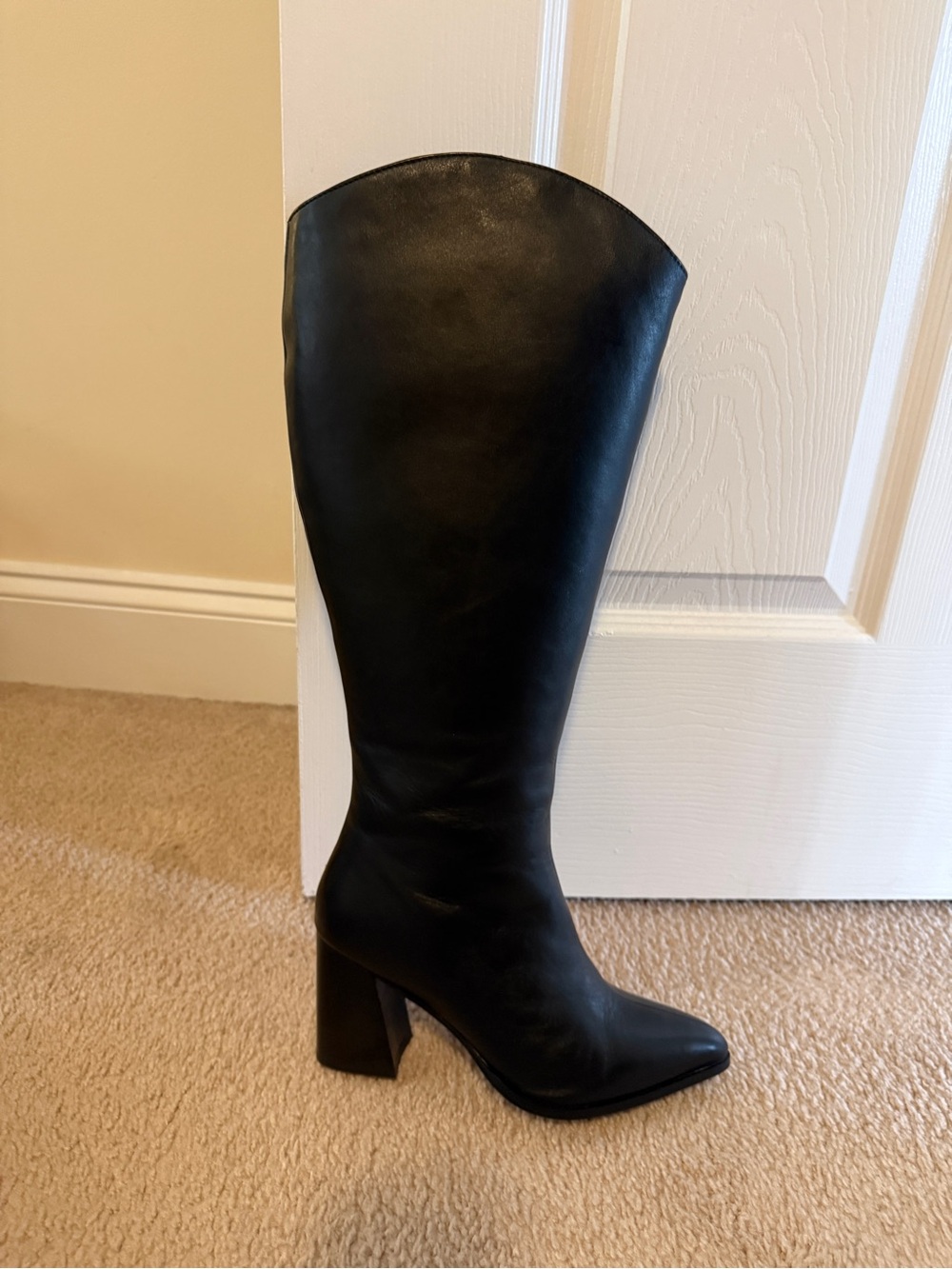 Journee Collection Black Knee-High Block Heel Boot - XWC, Comfort Collection